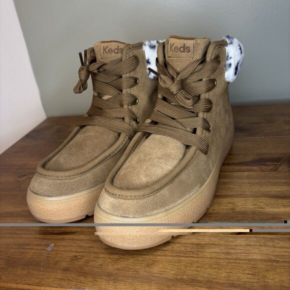 New Keds Explore Bootie Suede Brown 7 Boots - Picture 7 of 8